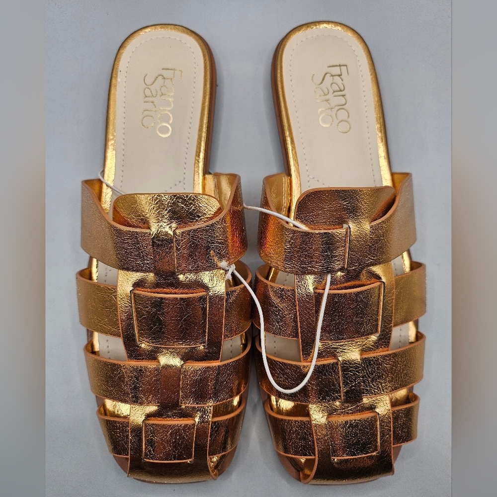Women's Franco Sarto Tavana Square Toe Fisherman's Slip-On Slide Sandals, Size 6